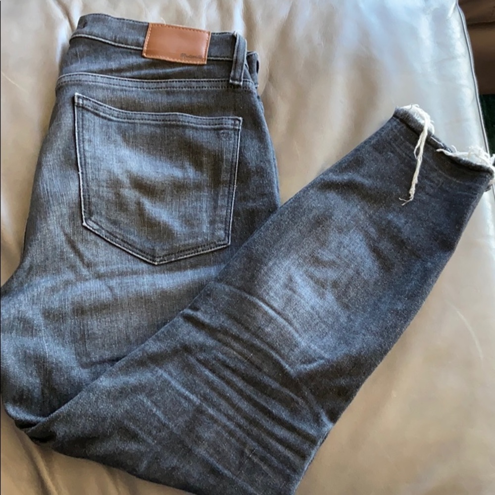 Madewell 10” high-rise skinny jeans washed black